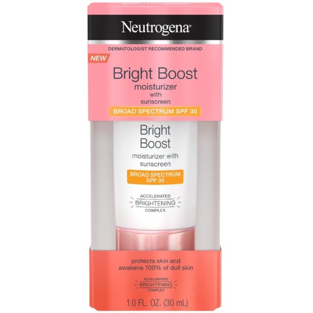 Neutrogena Bright Boost OilFree Facial Moisturizer with SPF 30