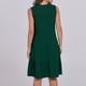 thumbnail image 5 of Vestidos de Manga Corta Casual para las Mujeres V Cuello Ruffle Mini Túnica, Sexy Elegante Vestido de Fiesta Del Club para las Vacaciones, Mezcla de Poliéster de Color Sólido, 5 of 9