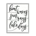 thumbnail image 4 of Stupell Industries Boat Waves Sun Rays Lake Days Phrase,16 x 20, Design by Daphne Polselli, 4 of 5