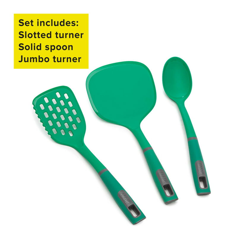 Solid Spatula Turner + Slotted Turner Set Kitchen Utensils for Omelet  Flipping, Non Stick, Wood Handle
