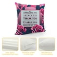 thumbnail image 4 of JEUXUS Short Plush Pillowcase Pink with Rose Print, Anniversary, Birthday, Valentines Day White, 4 of 5