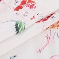 thumbnail image 4 of QJUHUNG Midi pour Femmes Été Décontracté Ample Boho Imprimé Floral Col Rond Manches Courtes Robe Froncée Longueur Genou avec Poches, 4 of 7