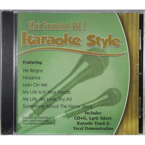 Kirk Franklin Volume 1 Daywind Christian Karaoke Style NEW CD G 6 Songs