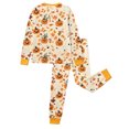 thumbnail image 6 of Miaoju Halloween Holiday Pajamas Pumpkin And Cat Print Long Sleeve Two Piece Top And Pants Soft Cozy Loungewear Sleepwear Holiday Gift Nightwear, 6 of 6