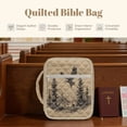 thumbnail image 6 of ZUXONGSY Eagle Forest Cross Print Bible Case for Women Quilted Bible Carrier Sturdy Christian Tote Bag with Handle ChuZU Bag for Study, 6 of 7