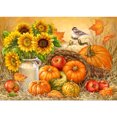 thumbnail image 1 of Cuadros Decorativos Kit de mosaico de calabazas y girasoles de pintura de diamante redondo completo manualidades de diamantes de imitación JShteea Nuevos Originales, 1 of 8