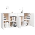 thumbnail image 2 of vidaXL Sideboard White 160x36x75 cm Engineered Wood, 2 of 5