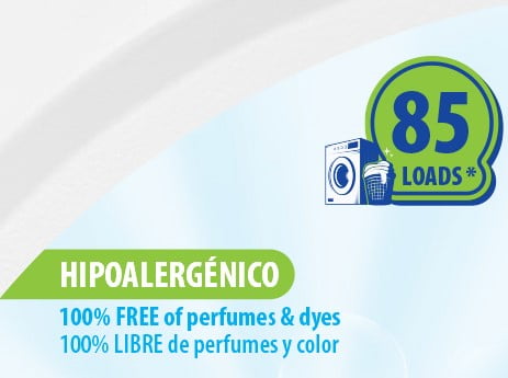 Great Value Laundry Detergent Free & Clear 128 fl oz