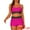Rose Red, variant on DARING DIVA 2 Pieces Contrast Color Bikini Sets Scoop Suit
 XS Dark Blue Purple