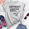 thumbnail image 2 of Detroit Motor City T-shirt, Unisex Women's Men's Shirt, Detroit Shirt, Michigan Shirt, Heather Ash, X-Small, 2 of 6