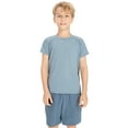 thumbnail image 3 of Boys Short Sleeve Compression Shirts Kids Quick Dry Athletic Football Basketball Base Layer Active Shirts, 5-12 Years, 3 of 8