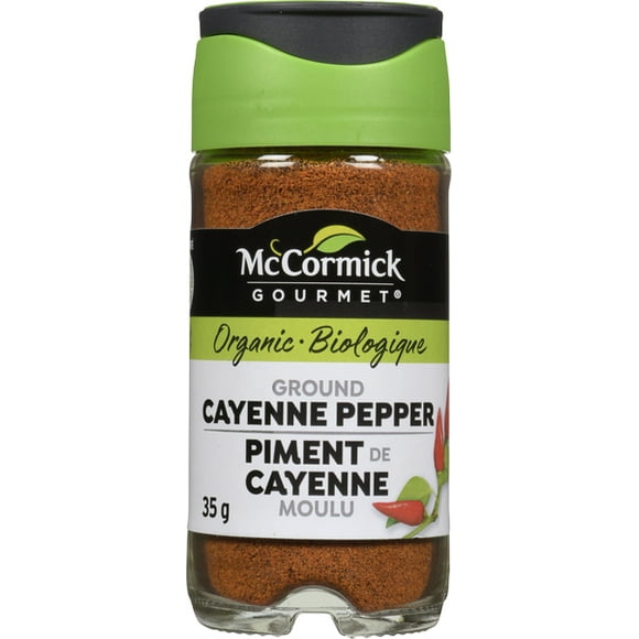 McCormick Gourmet, New Bottle, Premium Quality Natural Herbs & Spices, Organic Ground Cayenne Pepper, 35g