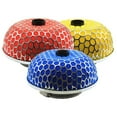 thumbnail image 3 of 76mm 3inch Red Blue Yellow Universal High Flow Cold Intake Filter with Cover for Car Engine Air Inlet Pipes Washable, 3 of 7