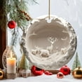 thumbnail image 5 of Nmdmisc Christmas Reindeer Round Acrylic Flat Pendant,Christmas Tree Decorations Reindeer Hanging Ornament,Christmas Festive Tree Car Wall Decorations for Christmas Party Scene Layout, 5 of 5