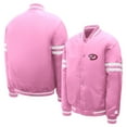thumbnail image 3 of Youth Starter  Pink Arizona Diamondbacks Team Logo Full-Snap Satin Varsity Jacket, 3 of 3