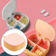 thumbnail image 4 of Pastillero portatil Macarena Naranja Rosa Estuche de medicamentos, 4 of 8