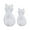 Clear, variant on JANGSLNG 2 Pcs Wall Storage Hooks Cat Shape Strong Load-bearing Self-adhesive Clothes Kitchen Storage Hooks Household Supplies
