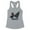 Heather Grey, variant on What Christmas Cat Tank Top Fitted Racerback Women's Large White