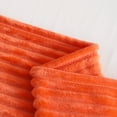 thumbnail image 5 of Ntbay Flannel Fuzzy Soft Warm Cozy Toddler Blanket, Fluffy Warm and Lightweight Reversible Stripes Design Toddler Plush Blanket for Stroller, Crib, Travel, 30" x 40", Orange, 5 of 5