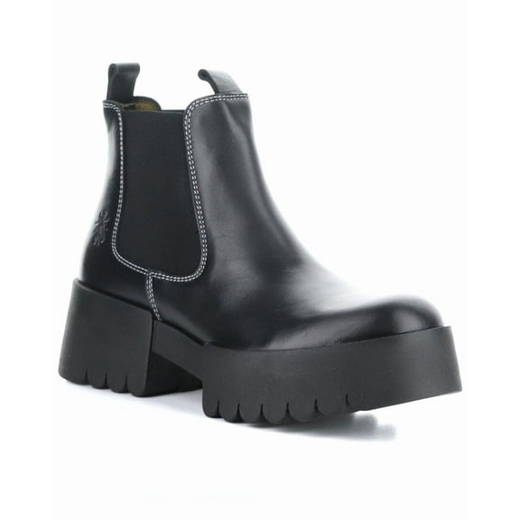 FLY London Exia Leather Boot, 35, Black