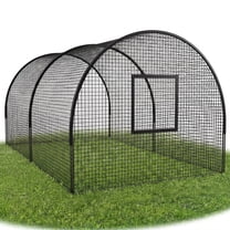 Portable Baseball & Softball Batting Cage with Pitching Machine Opening ...