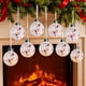 thumbnail image 5 of mfyjkho Juego De 6 Bolas De Purpurina Transparentes Para Decorar El Árbol De Navidad (8 Cm), 5 of 6
