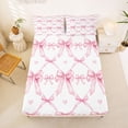 thumbnail image 5 of Erosebridal Princess Bowknot Bed Sheets,Kawaii Bow Girls King Sheets For Teens,Pink Purple 4 Pieces, 5 of 6