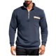 thumbnail image 1 of Playeras Algodon Hombre Sudadera Con Capucha Y Cuello Alto Para Otoño E Invierno Para Hombre, Camiseta Informal De Moda, 1 of 3