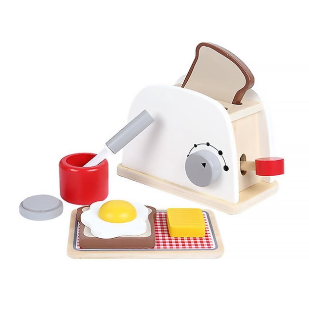 Juguete De Cocina De Madera Máquina Para Hacer Tortitas Máquina De Café Licuadora Juego Para Hacer Pan Juego De Cocina Mezclador De Alimentos De Imitación Bebé Aprendizaje Temprano Educativo Sweethay FN003373-01