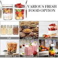 thumbnail image 3 of PHOGARY 4 Pack Glass Overnight Oats Containers with Lids and Spoons, 16 oz Mason Jars for Overnight Oats Jars Leak Proof Oatmeal Container Meal Prep Jar for Cereal Fruit Vegetable Milk Salad Yogurt, 3 of 9