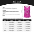 thumbnail image 5 of Bixox Women's Rose Red Glitter Printed Sleeveless Fitness Workout Running Quick-Dry Tank Top, 5 of 7