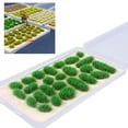 thumbnail image 3 of ZheElen 25x Simulation Cluster Green Grass for Train Scenery Decor Accessory Model Landscape Green 6mm 1Set, 3 of 6