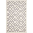 thumbnail image 2 of Safavieh Dhurries Brianna Geometric Area Rug, Gray/Ivory, 6' x 9', 2 of 8