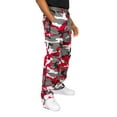 thumbnail image 2 of G-Style USA Men's Relaxed Straight Fit Work Cargo Pants 6CP01 - Red Camo - 42/32, 2 of 6