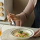 thumbnail image 4 of Utensilios de cocina, juego de cubiertos de acero inoxidable con mango de clip con tachuelas, cuchillo, tenedor y cuchara occidentales, cuchillo para carne francés, tenedor, cuchara y tenedor de postr, 4 of 6