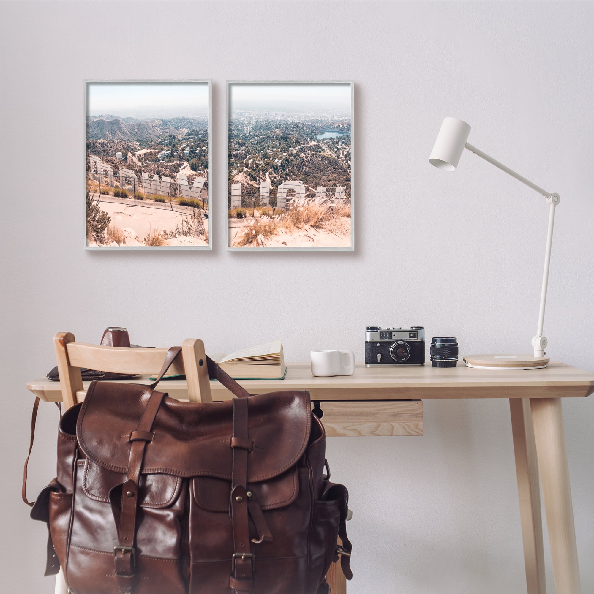 Stupell Indtries Film Capital West Coast Hills Cityscape,11 x 14,Design by Natalie Carpentieri​