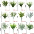 thumbnail image 2 of 7 Fork Imitation Green Leaf Plastic Wedding Supplies Artificial Plants Fake Plant Artificial Flower Simulation Aquatic Plants 07, 2 of 8
