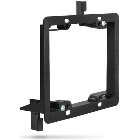 Low Voltage Mounting Bracket (2 Gang) Fosmon Low Voltage Mounting Bracket [Mounting Screws Included] for Telephone Wires Network Cables HDMI Coaxial & Speaker Cables