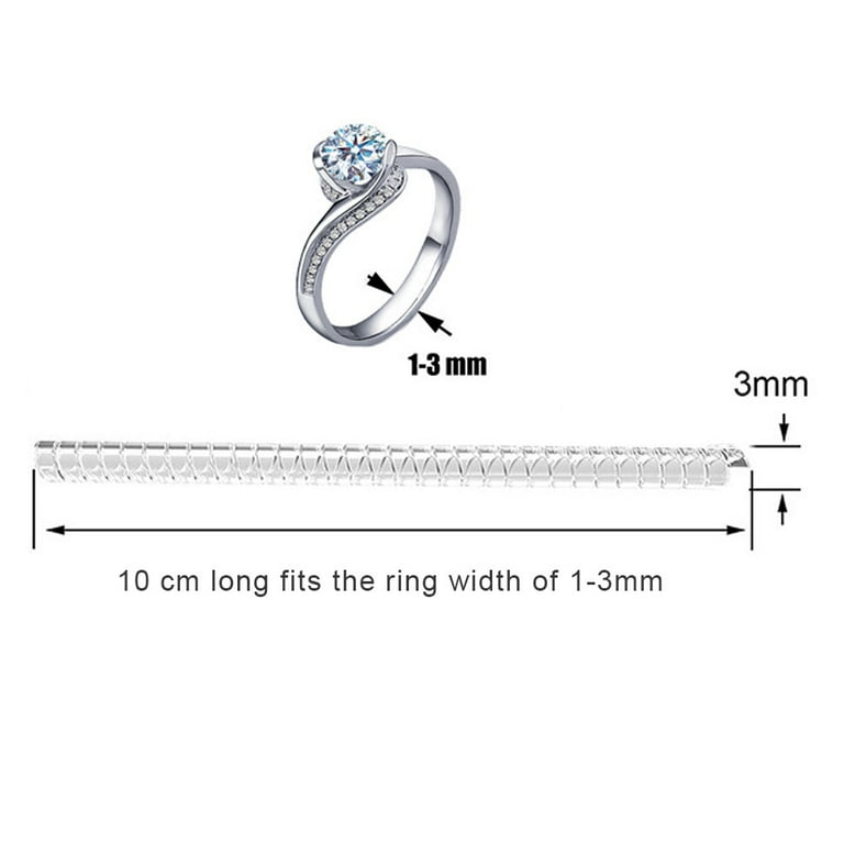 3mm/4mm/5mm Ring Adjuster for Loose Rings Silicone Spring
