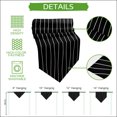 thumbnail image 5 of Black Striped Table Runner Linen Burlap Table Runner 72 Inches Long Modern Minimalist Boho Stripes Dresser Scarves for Kitchen Island Coffee Dining Room Party Wedding Holiday Decoration 13"x72", 5 of 8