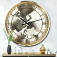 thumbnail image 2 of Designart 'Geometric Glam Square I' Glam wall clock, 2 of 3