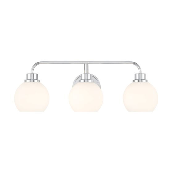 Meridian M80081CH 3-Light Bathroom Vanity Light in Chrome