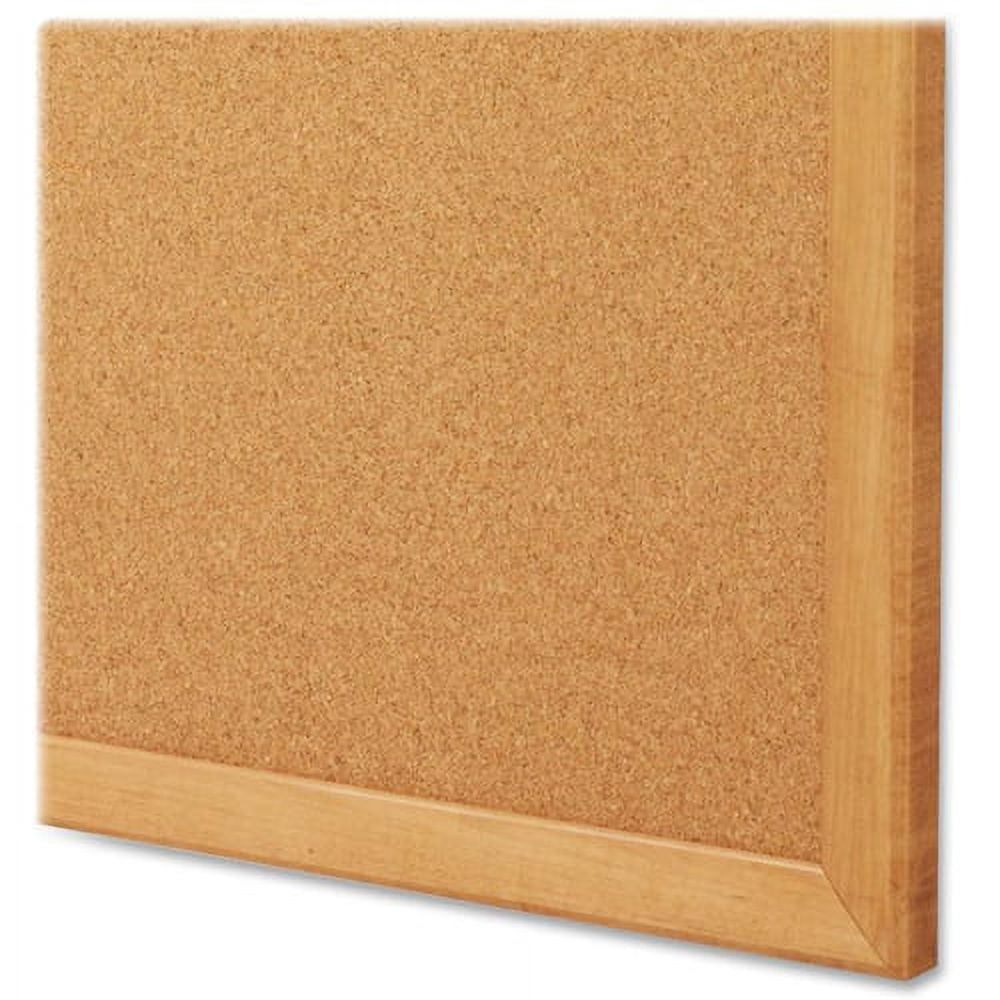 Sparco Cork Board, 36" x 24", Wood Frame
