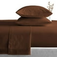 thumbnail image 2 of EASY BEDDING 4 Piece Bed Sheet Set, 100% Egyptian Cotton 400 Thread Count - Cal-King Size 16 Inch Deep Pocket - Chocolate Solid., 2 of 7