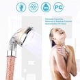 thumbnail image 3 of Shower Head, 7 Colors LED Change, LED Shower Head Bathroom Spa - high pressure water saving - High Filtration with Three Levels Negative Ionic Prevention, 3 of 5
