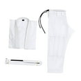 thumbnail image 3 of Traje Brasileño Jiu Jitsu Gi, Pantalón Resistente Al Desgaste, Chaqueta, Equipo Con Cinturón Gi Blanco A2, 3 of 8