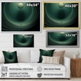 thumbnail image 4 of Designart "Outer Space With Emerald Enceladus I" Our Solar System Floater Framed Wall Art Living Room, 4 of 5