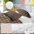 thumbnail image 3 of Brown Black Plaid Bedding 3 Piece Duvet Cover Set Queen Size, Vintage Rustic Star Buffalo Check Soft Microfiber Comforter Cover with Zipper Closure & Pillowcases, Wrinkle & FadeResistant Quilt Cover, 3 of 9