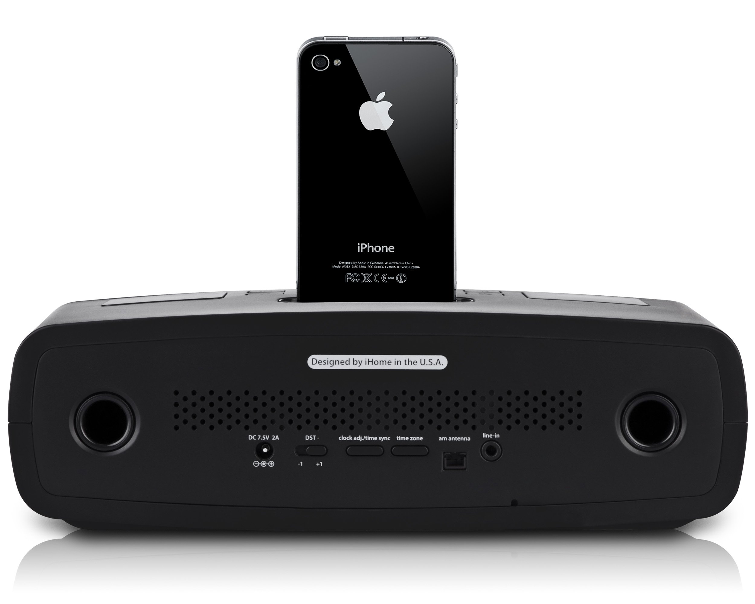 iHome iP92BZ Dual-Alarm Clock Radio for iPod (Black) - image 5 of 5