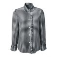 thumbnail image 2 of Only Moment Lightweight Soft Casual Shirts for Women Long Sleeve V Neck Plaid Blouse Polyester-Cotton Blend Loose Fit Long Sleeve Collared Blouse Casual V Neck Tops Outfits Black,2XL, 2 of 4